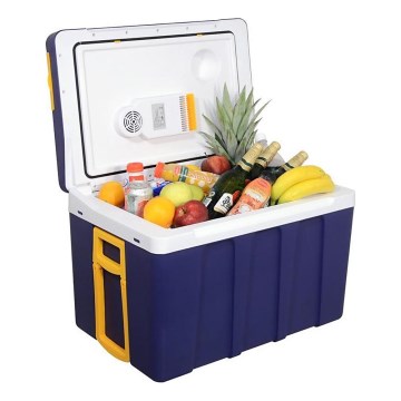 Ratastel jahutuskast 60W/230/12V 50 l sinine/kollane