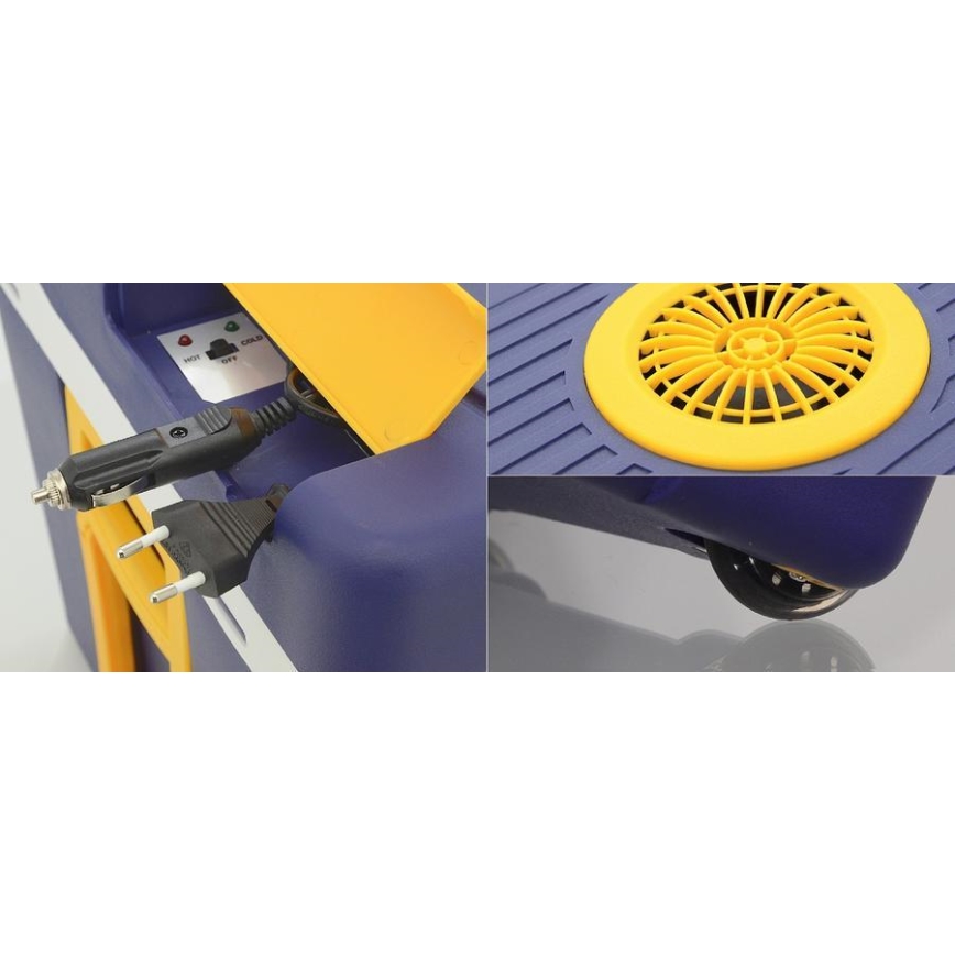Ratastel jahutuskast 60W/230/12V 50 l sinine/kollane