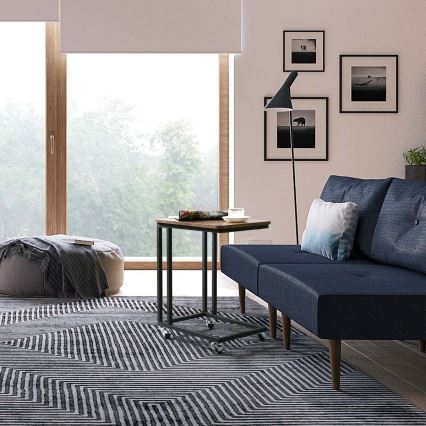 Ratastel külglaud ELDUR pruun/must