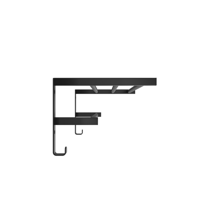 Rätikuhoidja vannitoa radiaatorile HF SHEFFIELD 52x25,6 cm must