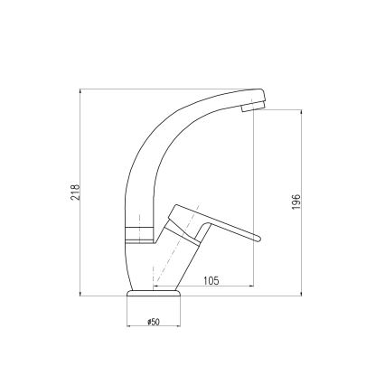 RAV Slezák CO106.0/2 - Köögisegisti COLORADO 21,8 cm, läikiv kroom
