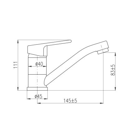 RAV Slezák CO115.0 - Valamu segisti COLORADO 11,1 cm, läikiv kroom