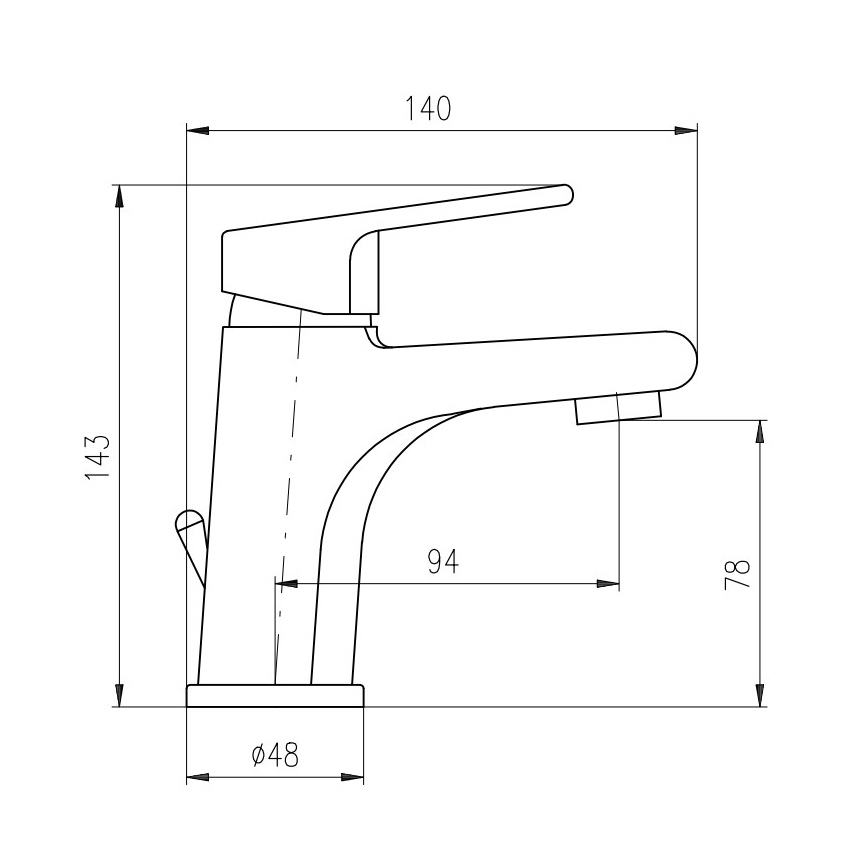 RAV Slezák CO127.0 - COLORADO valamu segisti ja äravoolukomplekt, 14,3 cm, läikiv kroom
