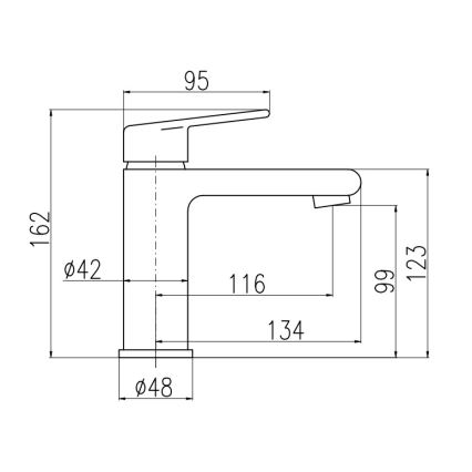 RAV Slezák CO128.0CMATZ - Valamu segisti COLORADO 16,2 cm must/kuldne