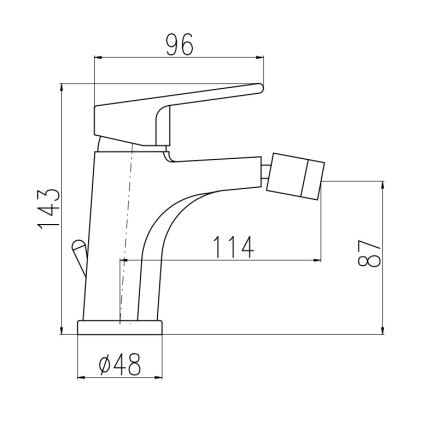 RAV Slezák CO145.0KZ - Bidee segisti + äravool COLORADO 14,3 cm läikiv kuldne