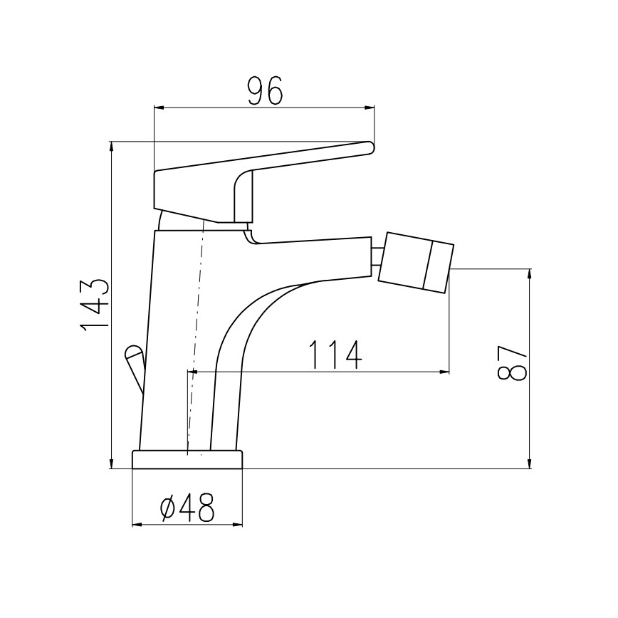 RAV Slezák CO145.0KZ - Bidee segisti + äravool COLORADO 14,3 cm läikiv kuldne