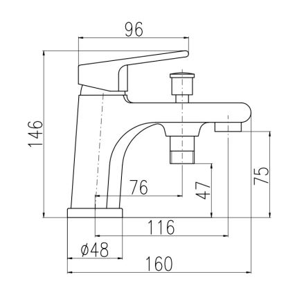 RAV Slezák CO148.0 - Vannisegisti COLORADO 14,6 cm läikiv kroom