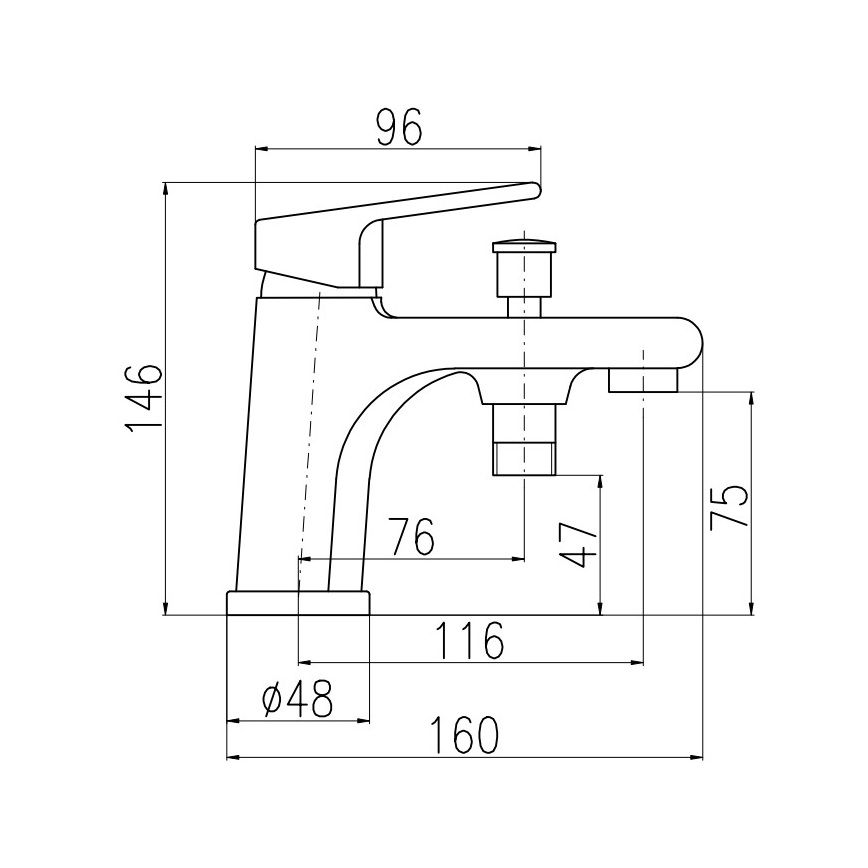 RAV Slezák CO148.0 - Vannisegisti COLORADO 14,6 cm läikiv kroom