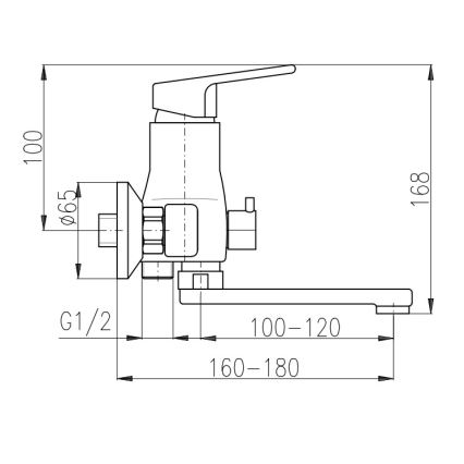 RAV Slezák CO151.5 - COLORADO vannisegisti, läikiv kroom
