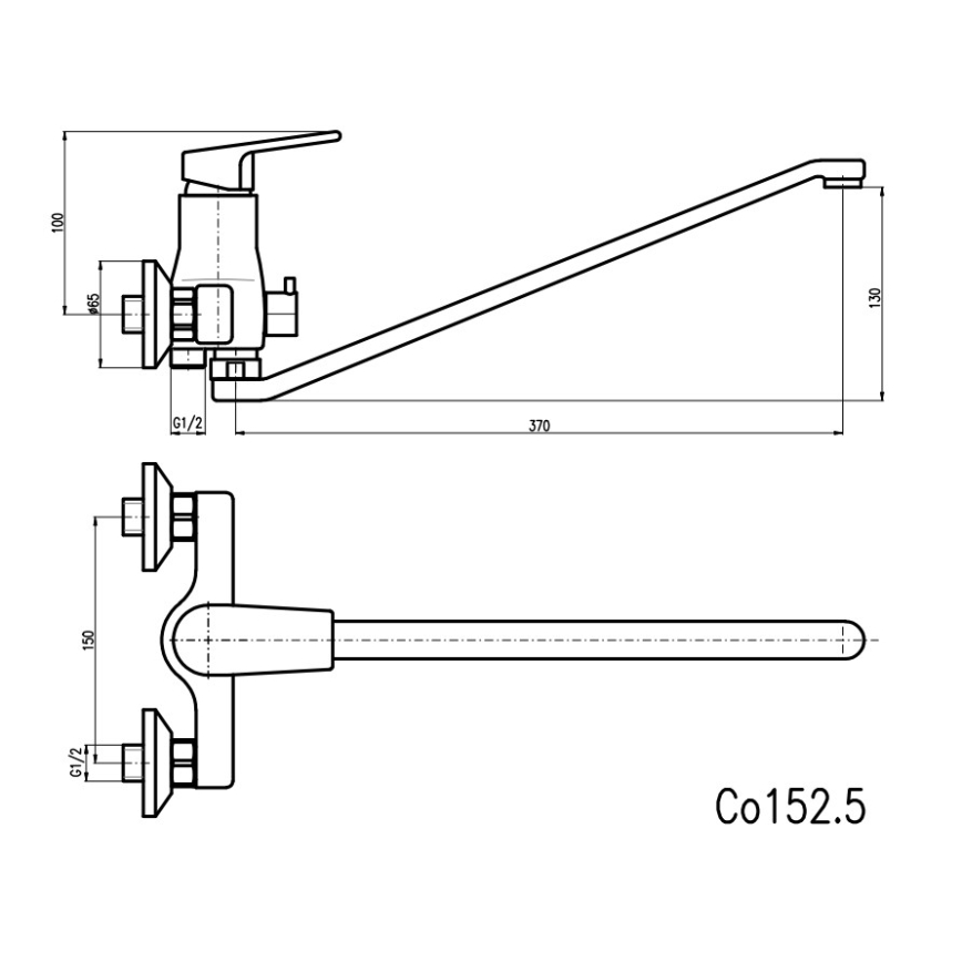 RAV Slezák CO152.5 - COLORADO vannisegisti, läikiv kroomviimistlus