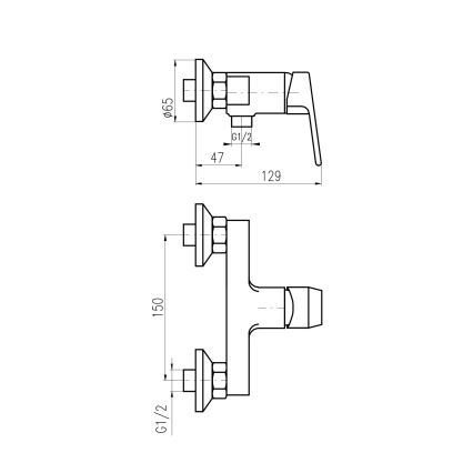 RAV Slezák CO181.5 - Dušisegisti COLORADO läikiv kroom