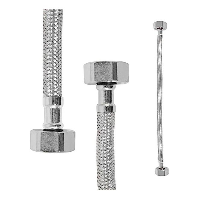 RAV Slezák IF0155.0 - Painduv ühendusvoolik FLEXI 10 cm, läikiv kroom