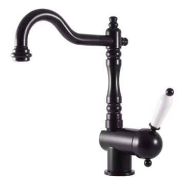 RAV Slezák L508.0/8CMAT - köögi- ja valamusegisti LABE RETRO 25,6 cm matt must