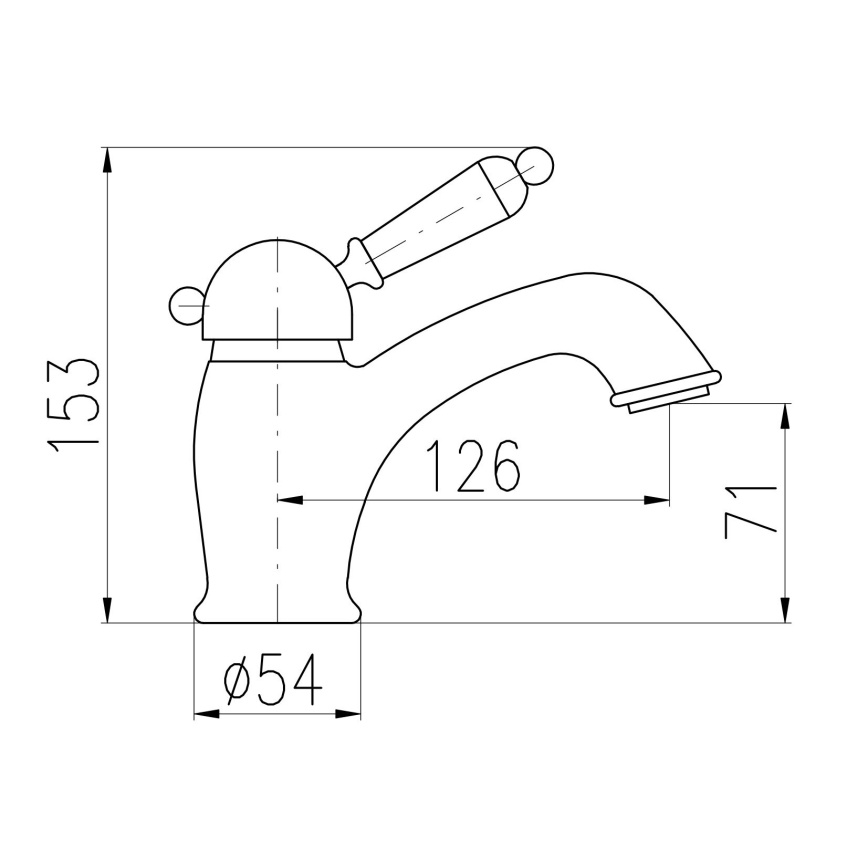 RAV Slezák L526.0CMAT - Valamusegisti LABE RETRO 15,3 cm matt must
