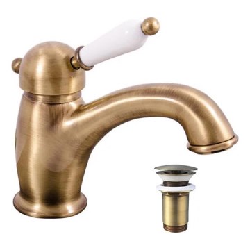 RAV Slezák L527.0SM - Valamu segisti + LABE RETRO 15 cm kraanivars, antiikmessing