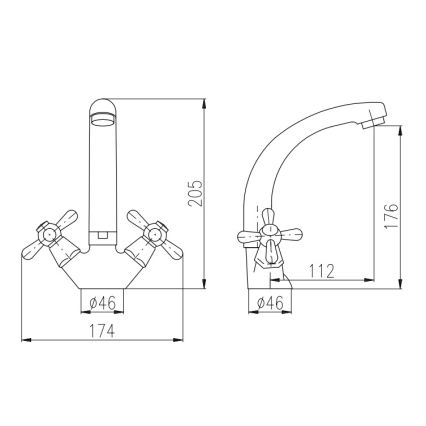 RAV Slezák MK120.0/2 - MORAVA valamu segisti, 20,5 cm, läikiv kroom