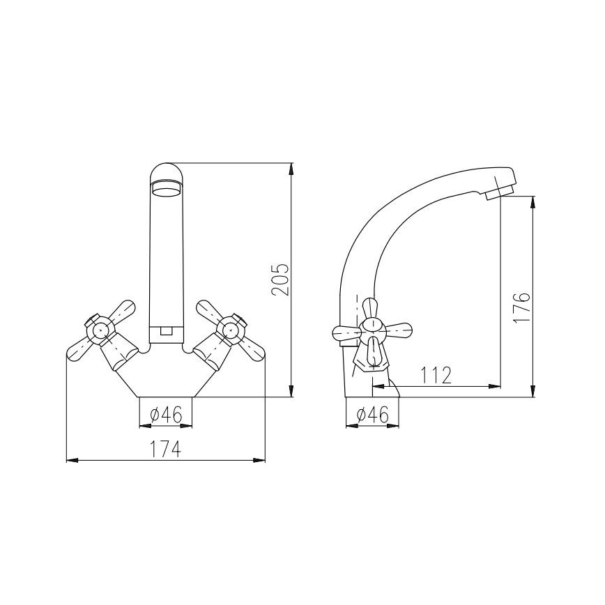 RAV Slezák MK120.0/2 - MORAVA valamu segisti, 20,5 cm, läikiv kroom