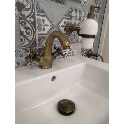 RAV Slezák MK128.0SM - MORAVA RETRO 16 cm valamu segisti, antiikmessing