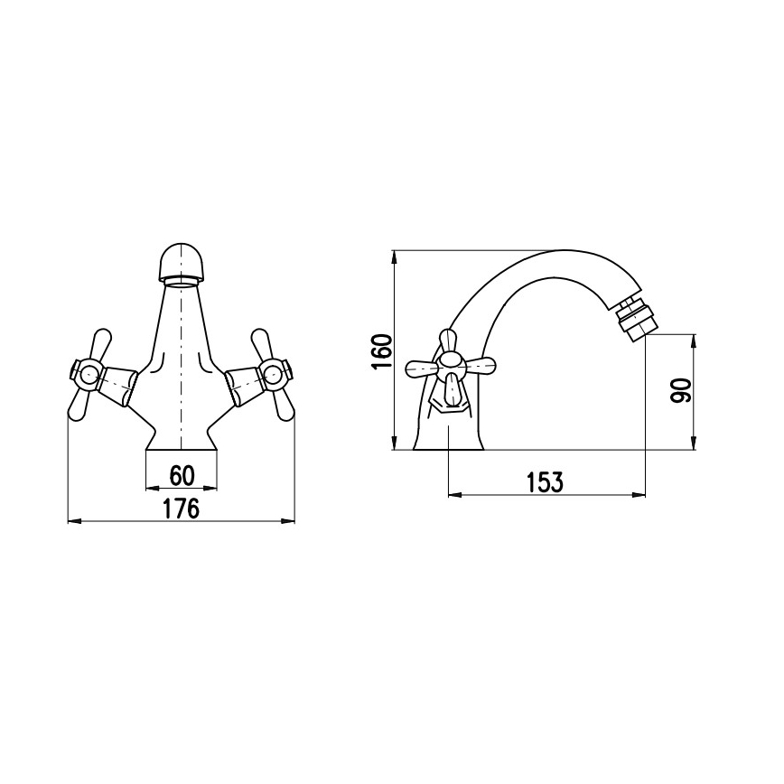 RAV Slezák MK143.0SM - bideesegisti + MORAVA RETRO 16 cm äravool, vanamessing