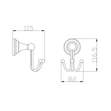 RAV Slezák MKA0105SM - MORAVA RETRO seinanagi, antiikmessing