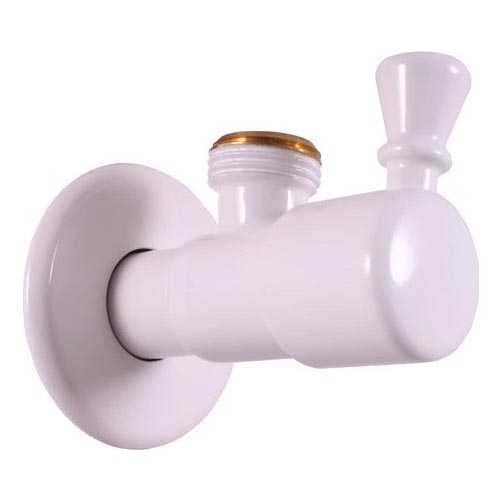 RAV Slezák RV0112B - nurkventiil RETRO, läikiv valge