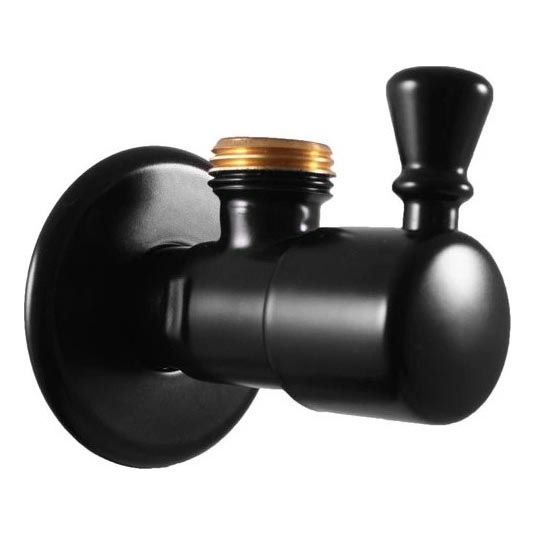 RAV Slezák RV0112CMAT - Nurkventiil RETRO matt-must