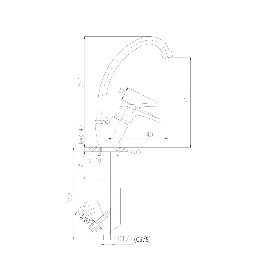 RAV Slezák SA006.0/1 - Köögisegisti SAZAVA 26,1 cm, läikiv kroom