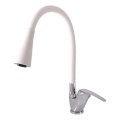 RAV Slezák SA006.0/13CB - Köögisegisti painduva voolikuga SAZAVA 35,6 cm valge/läikiv kroom