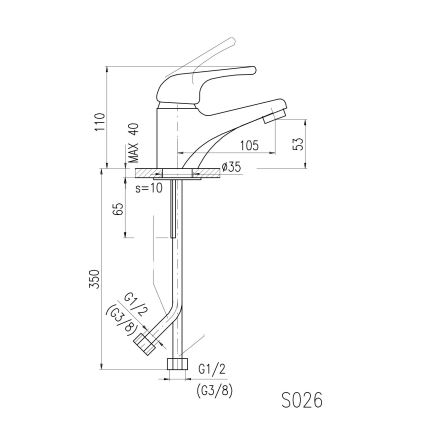 RAV Slezák SA026.0 - Valamu segisti SAZAVA 11,5 cm läikiv kroom