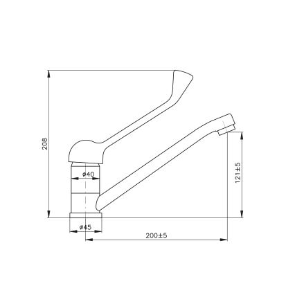 RAV Slezák SA605.0 – SAZAVA valamusegisti meditsiinilise sangaga, 20,8 cm, läikiv kroom