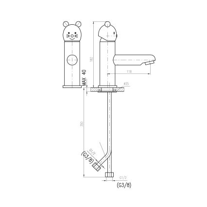 RAV Slezák SE326.0 - Valamusegisti JUNIOR 18,2 cm punane/sinine