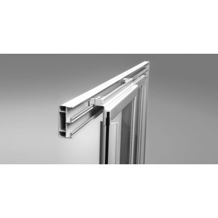 Ravak 00V701R211 - Kolmeosaline dušiuks SUPERNOVA 90x198 cm valge