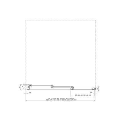 Ravak 00VG01R211 - SUPERNOVA kolmeosaline dušiuks 120x198 cm valge