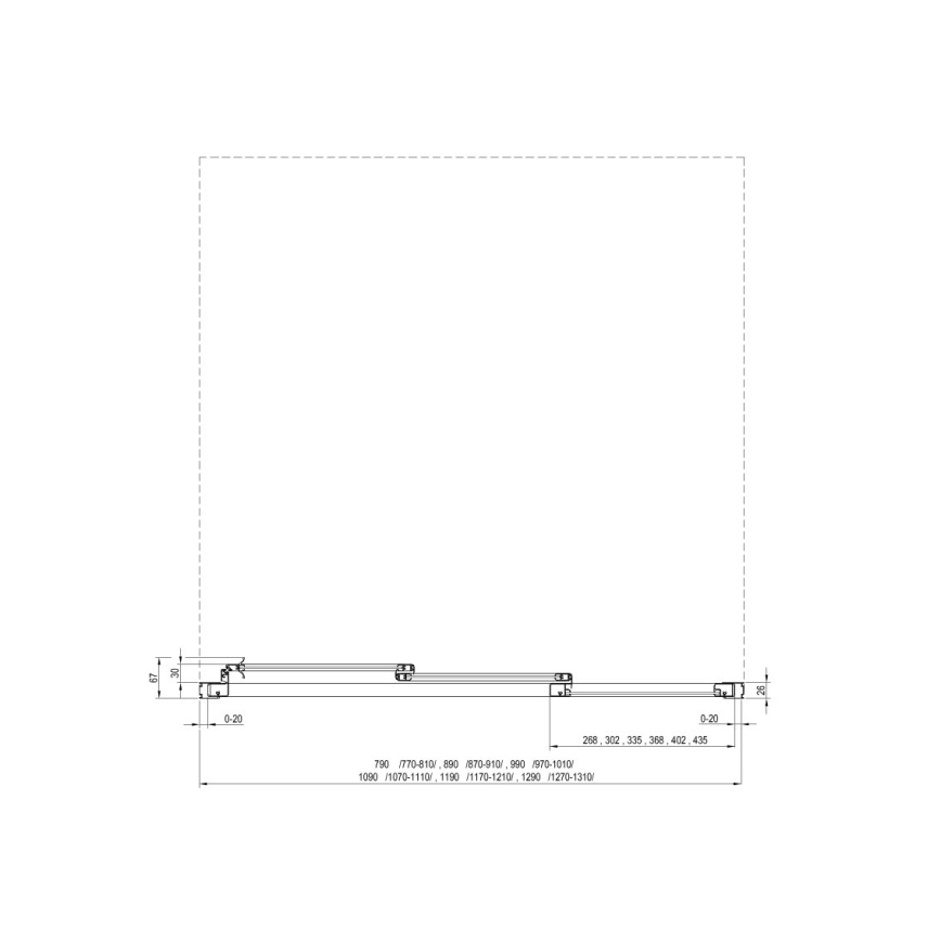 Ravak 00VG01R211 - SUPERNOVA kolmeosaline dušiuks 120x198 cm valge