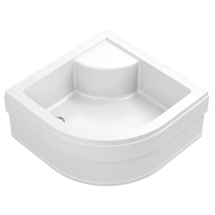 Ravak A217001020 - Poolringikujuline dušialus SABINA 90x90 cm valge