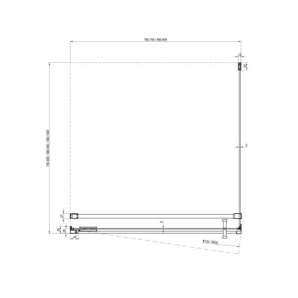 Ravak - Dušikabiin COOL 90x80 cm läikiv kroom