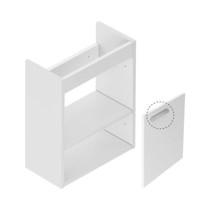Ravak X000000538 - Valamu alla paigaldatav vannitoakapp CHROME 40x50 cm valge