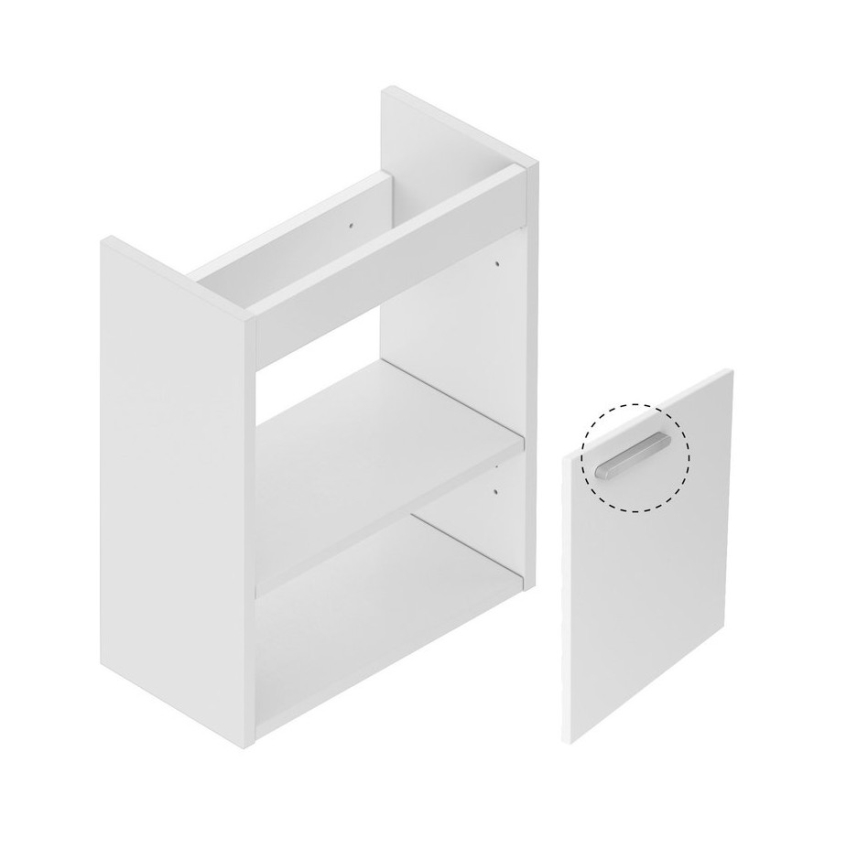 Ravak X000000538 - Valamu alla paigaldatav vannitoakapp CHROME 40x50 cm valge