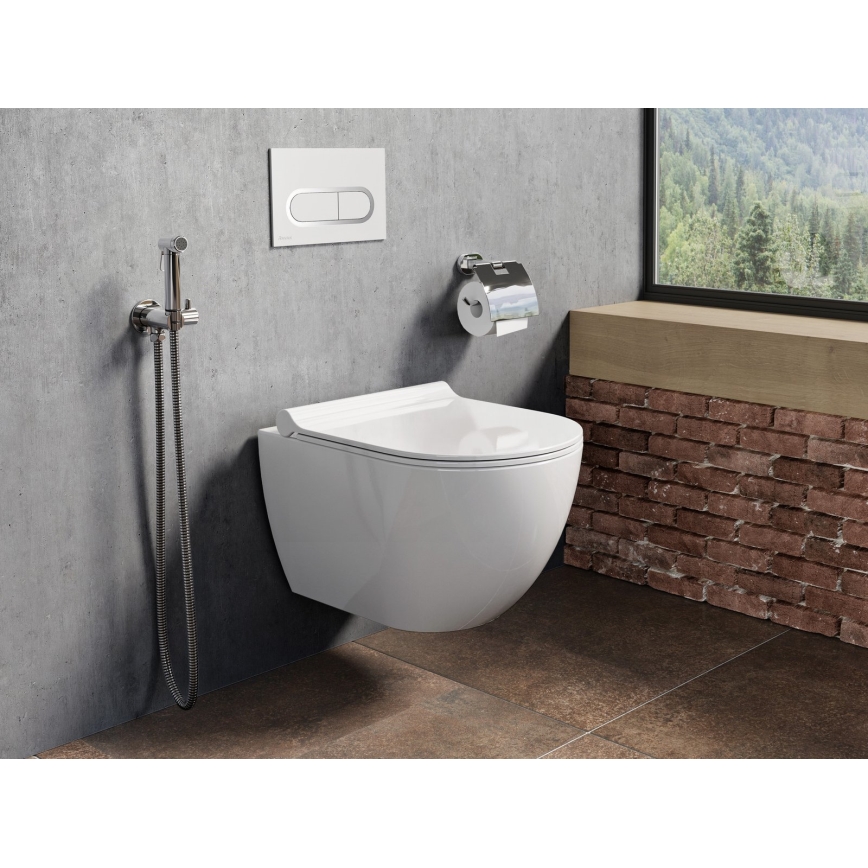 Ravak X01455 - Loputusnupp CHROME 24,7x16,5 cm valge