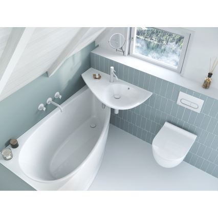 Ravak X01455 - Loputusnupp CHROME 24,7x16,5 cm valge