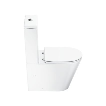 Ravak X01872 - kombineeritud WC servavaba SoftClose-istmekaanega ELEGANT keraamika/valge