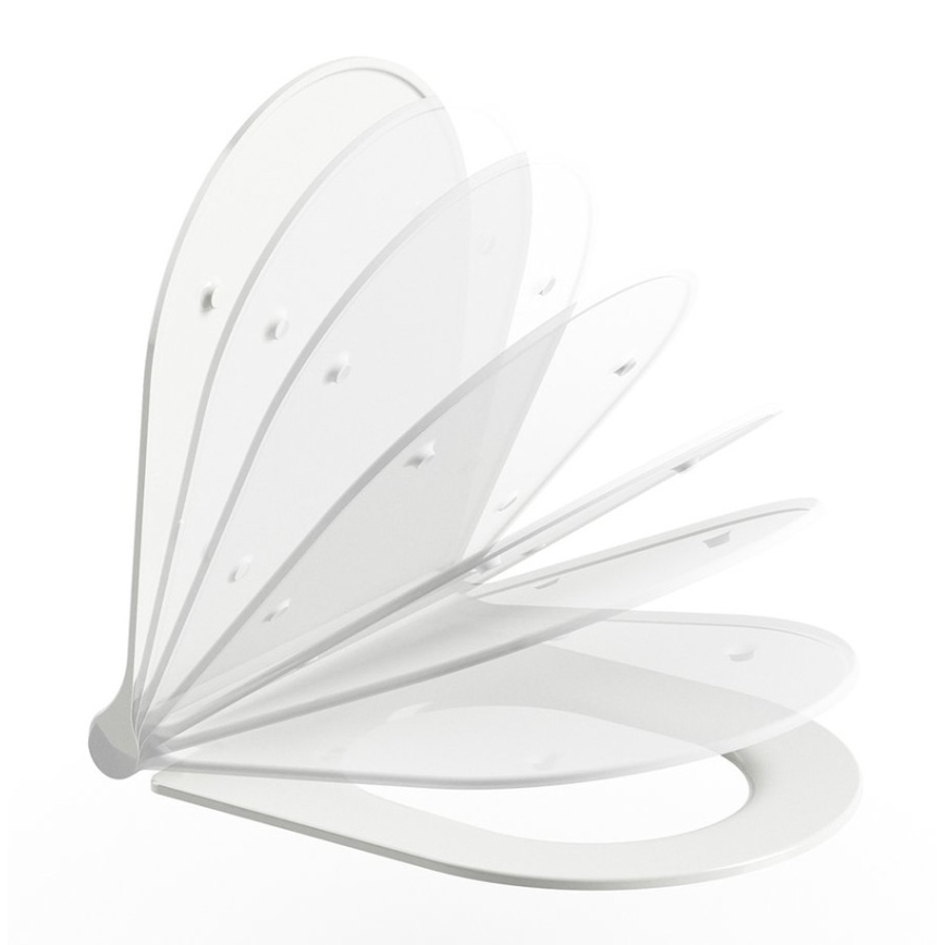 Ravak X01912 - Seinakinnitusega WC bideeotsikuga CHROME keraamika/valge