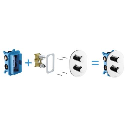 Ravak X070074 - Seinasisese segisti R-BOX MULTI põhikorpus 18,1x11,6 cm