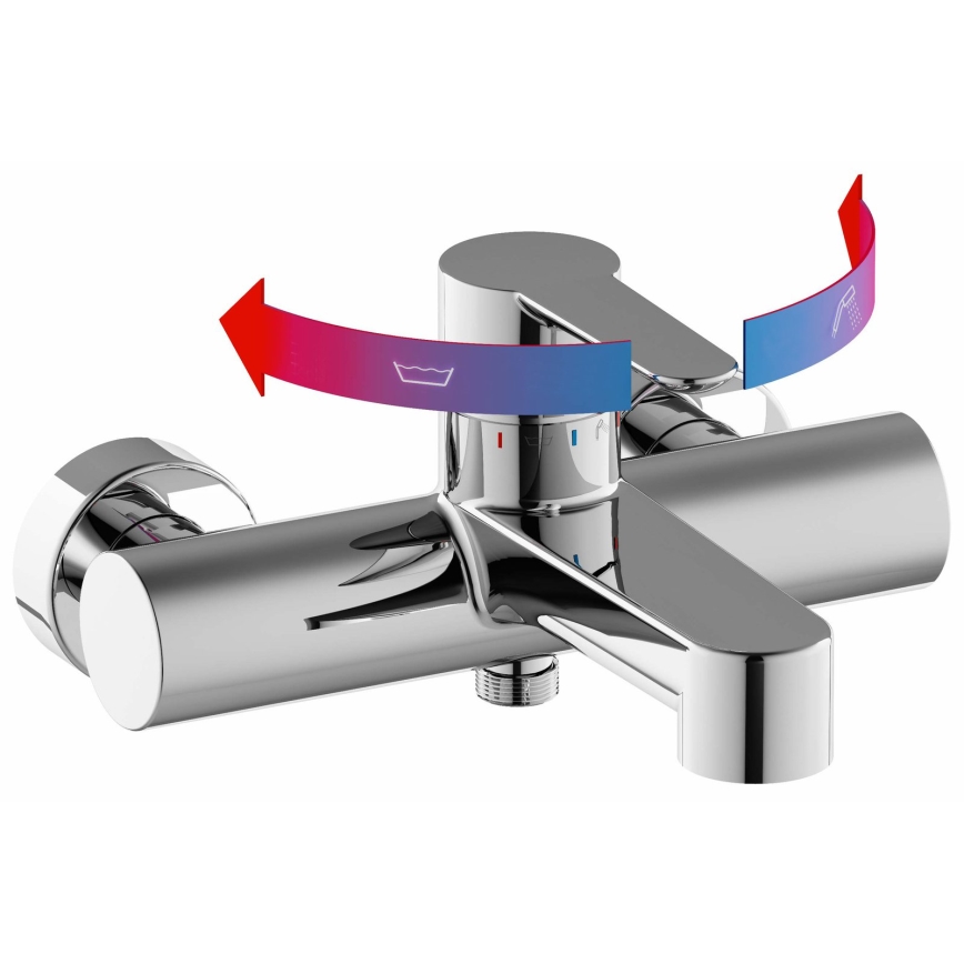 Ravak X070115 - vannisegisti PURI, läikiv kroom