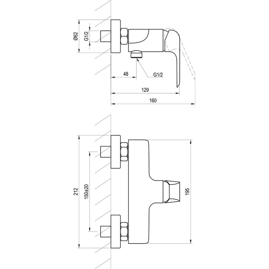 Ravak X070121 - FLAT dušisegisti läikiv kroom