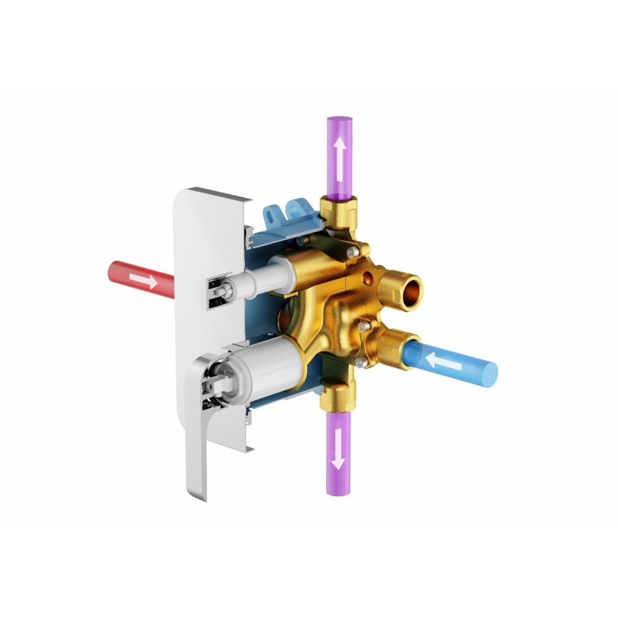 Ravak X070139 - Põhikeha peidetud segistitele R-BOX VARI 13,9x14,6 cm