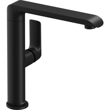 Ravak X070174 - valamu-/köögisegisti FLAT 26,2 cm matt must
