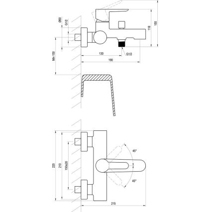 Ravak X070192 - Vannisegisti PURI must