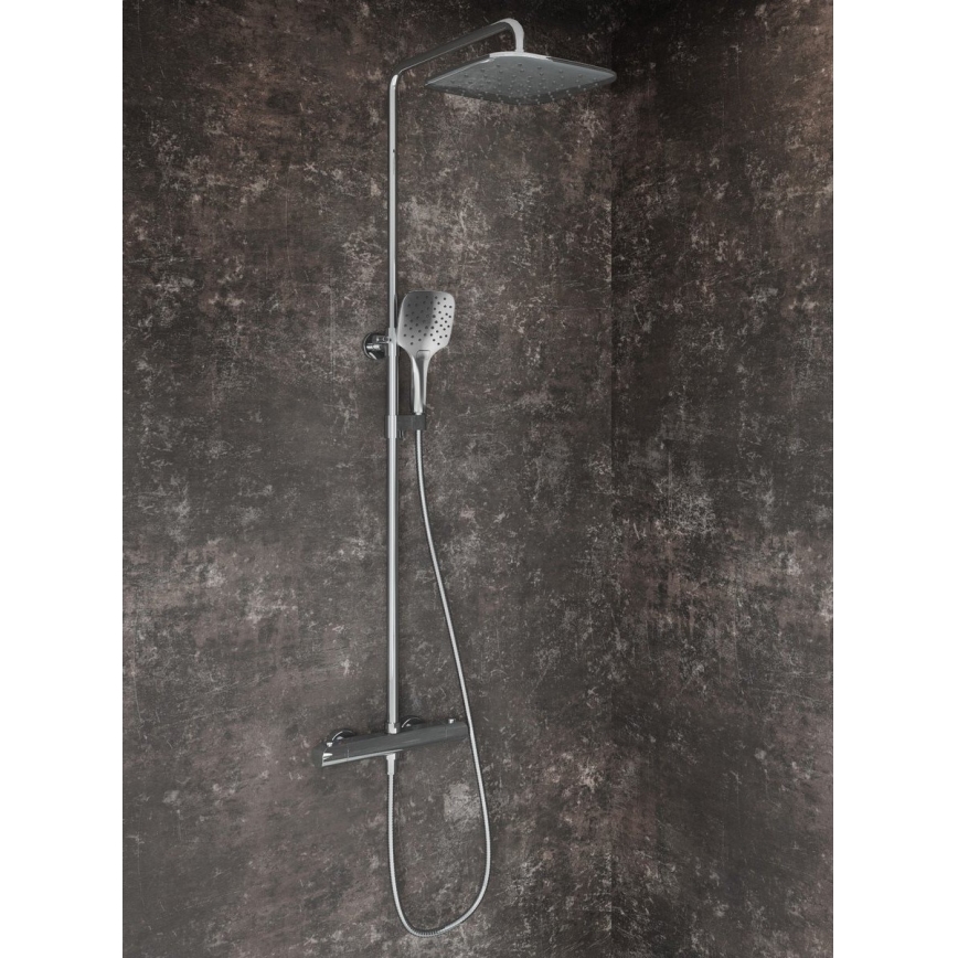 Ravak X070442 - dušikomplekt termostaatsegistiga FLAT, läikiv kroom