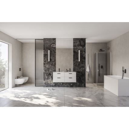 Ravak X070466 - peidetava paigaldusega dušisegisti CHROME, must